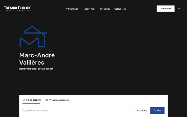 Screenshot of marcandrevallieres.com