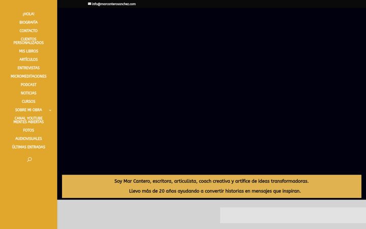 Screenshot of marcanterosanchez.com