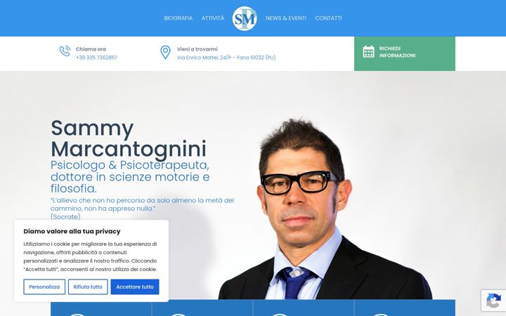 Screenshot of marcantogninisammy.net