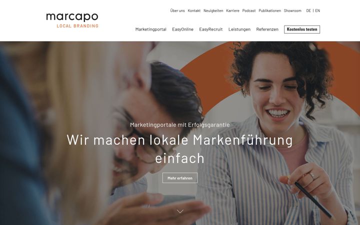 Screenshot of marcapo.com