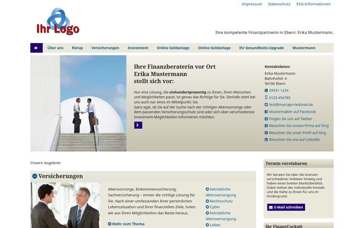 Screenshot of marcapodemo.com