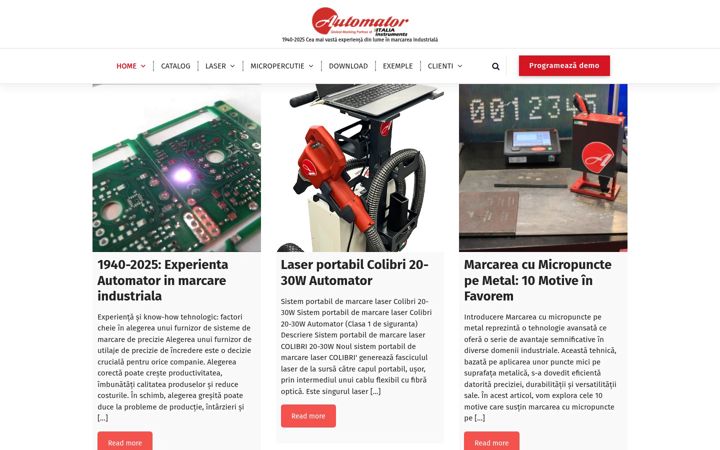 Screenshot of marcareindustriala.ro