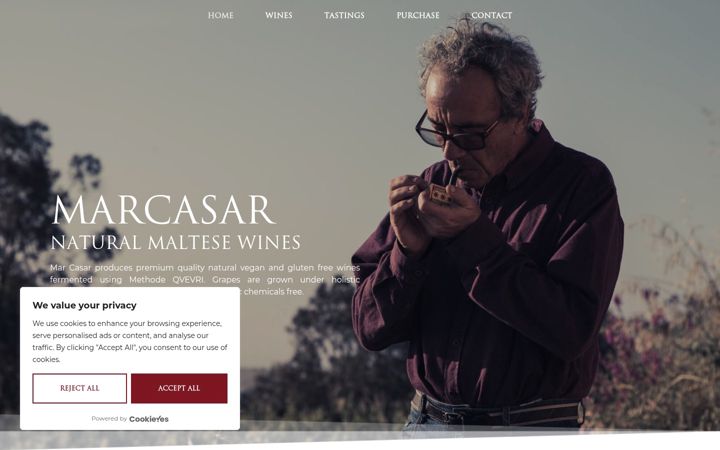 Screenshot of marcasar.com