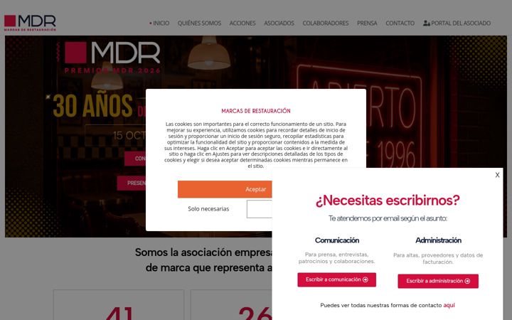 Screenshot of marcasderestauracion.es