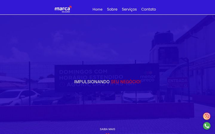 Screenshot of marcasolucoes.com.br
