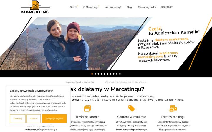 Screenshot of marcating.pl