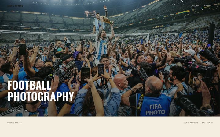 Screenshot of marcatkinsphotographer.com