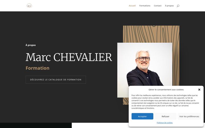 Screenshot of marcchevalierformation.com