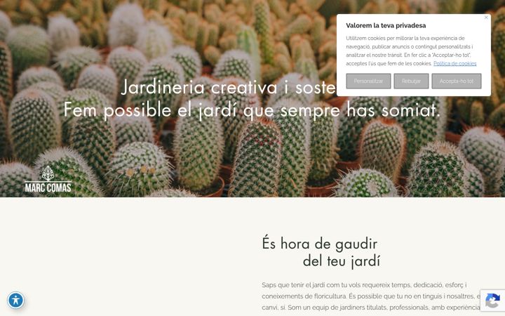 Screenshot of marccomasjardineria.com