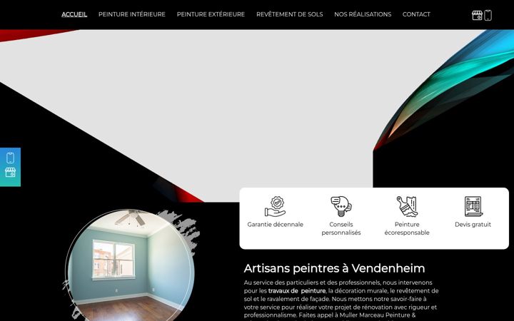 Screenshot of marceau-peinture.fr