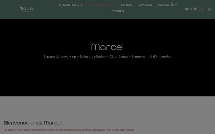 Screenshot of marcel-coworking.fr