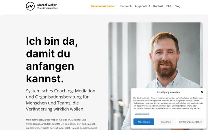 Screenshot of marcel-weber.net