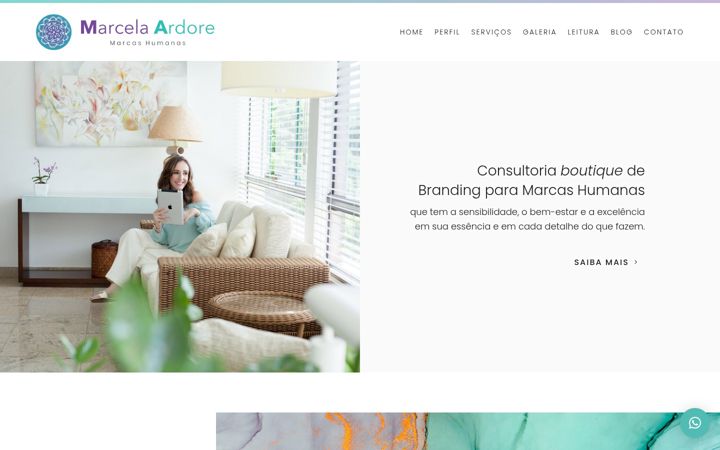 Screenshot of marcelaardore.com.br