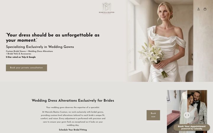 Screenshot of marcelabastos.com