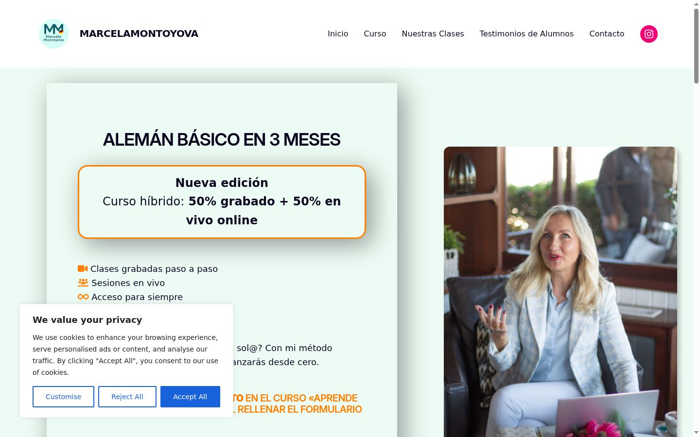Sutikimo reklamjuostės, rodytos prieš bet kokią sąveiką, ekrano kopija