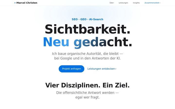 Screenshot of marcelchristen.de