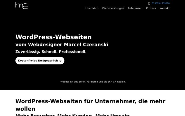 Screenshot of marcelczeranski.com