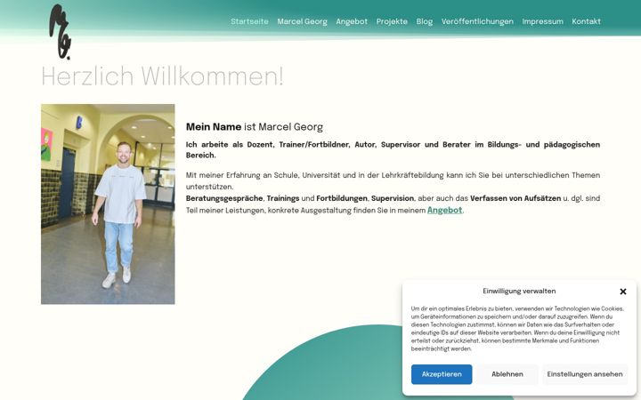 Screenshot of marcelgeorg.de