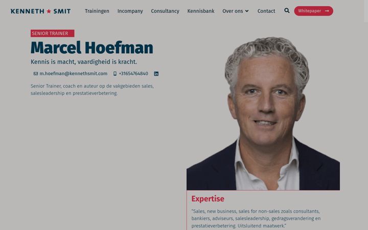 Screenshot of marcelhoefman.nl