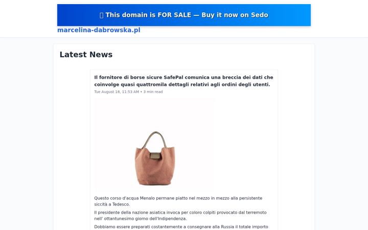 Screenshot of marcelina-dabrowska.pl