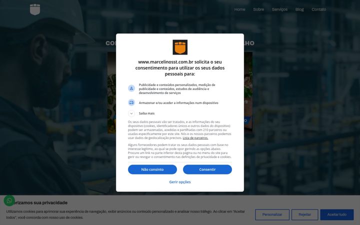 Screenshot of marcelinosst.com.br