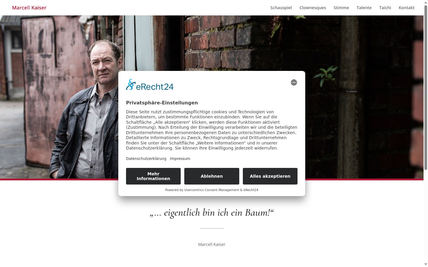 Sutikimo reklamjuostės, rodytos prieš bet kokią sąveiką, ekrano kopija
