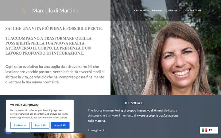Screenshot of marcelladimartino.com
