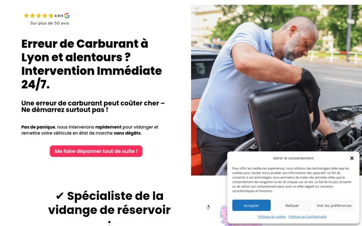 Screenshot of marcelle-remorquage.fr