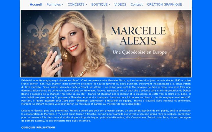 Screenshot of marcellealexis.com