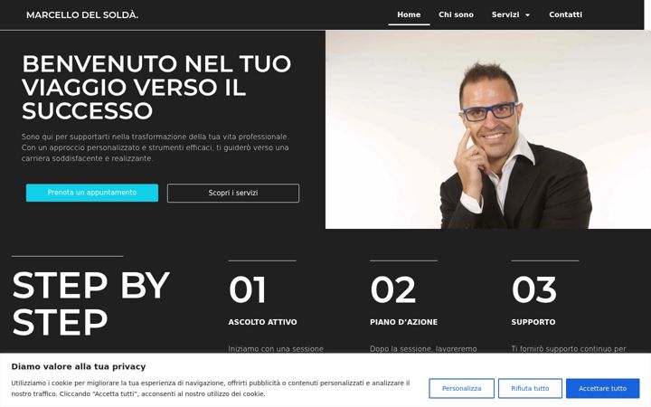 Screenshot of marcellodelsolda.it