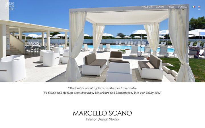 Screenshot of marcelloscano.it