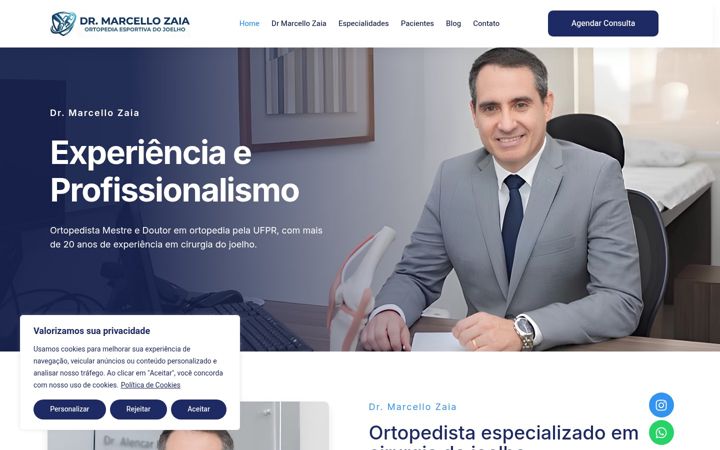 Screenshot of marcellozaia.com.br
