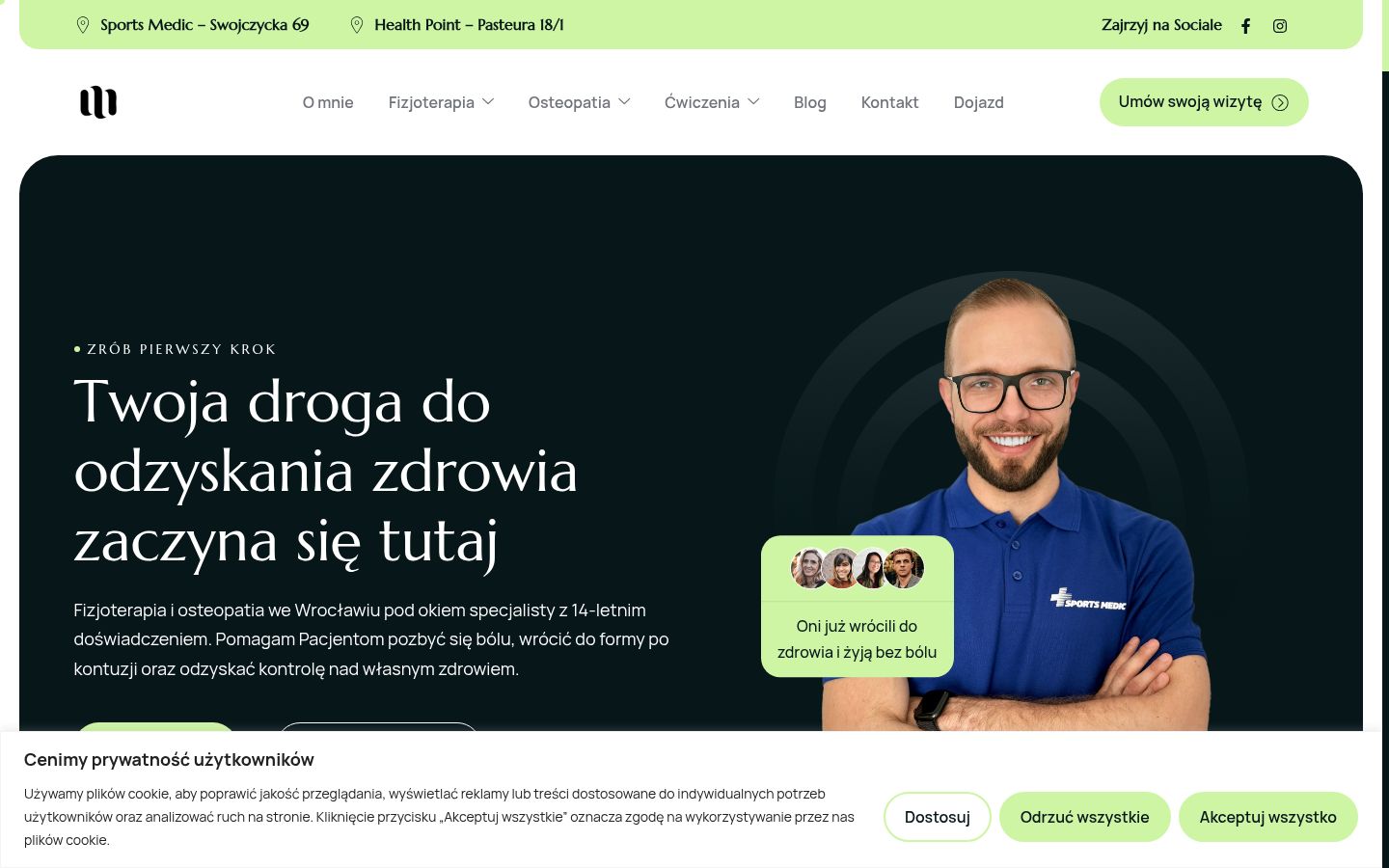 Snímek obrazovky baneru souhlasu zobrazeného před jakoukoli interakcí