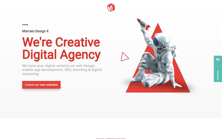 Screenshot of marcelodesignx.com
