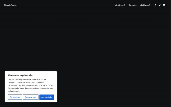 Screenshot of marcelofuentes.es