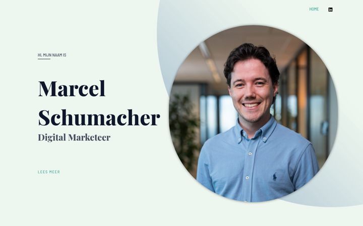 Screenshot von marcelschumacher.nl