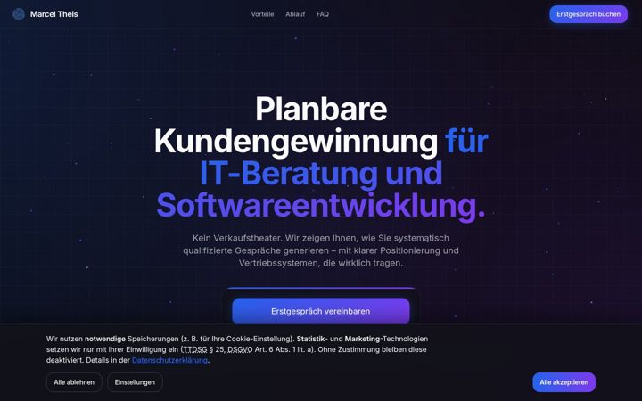 Screenshot of marceltheis.com