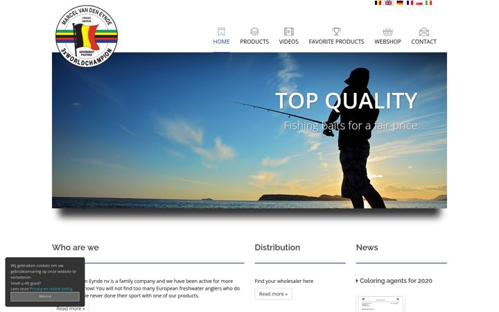 Screenshot of marcelvandeneynde.be