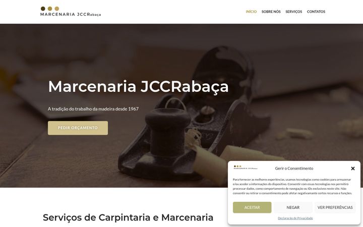 Screenshot of marcenaria.pt