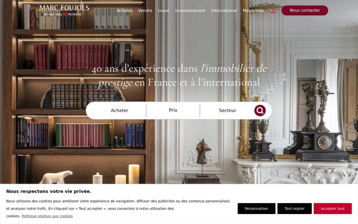 Screenshot of marcfoujols.com