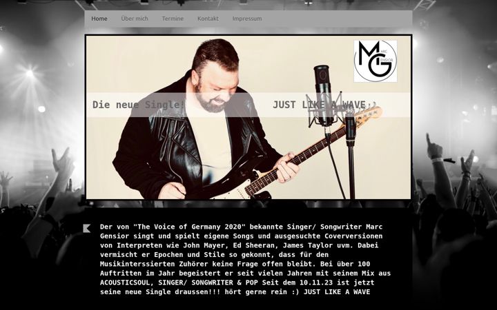 Screenshot of marcgensior.com