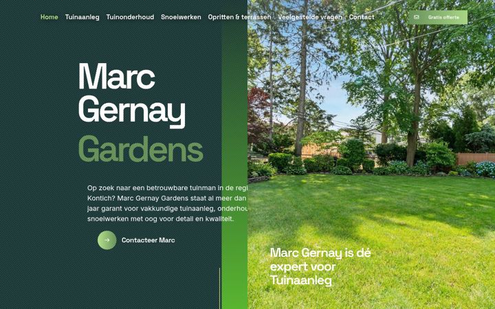 Screenshot of marcgernaygardens.be