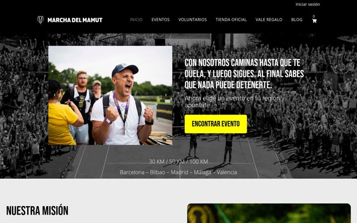 Screenshot of marchadelmamut.es