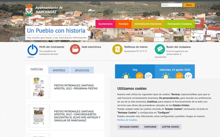 Screenshot of marchagaz.es