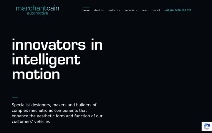 Screenshot of marchantcain.com