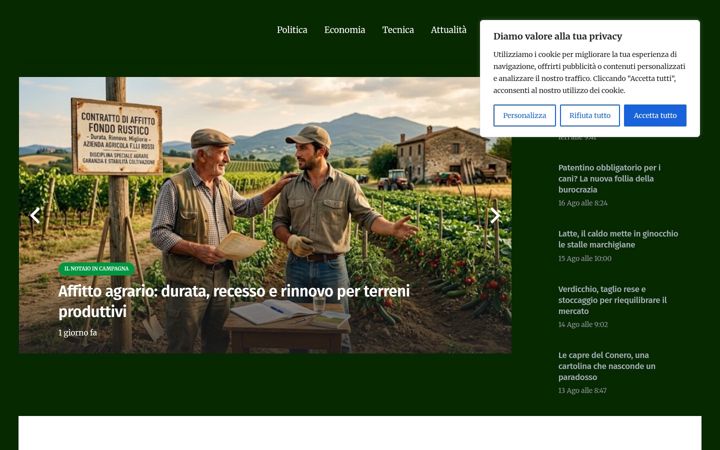 Screenshot of marcheagricole.it
