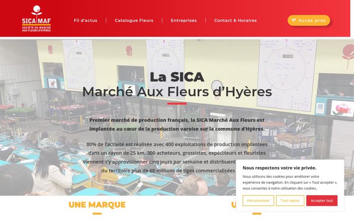 Screenshot of marcheauxfleurs.fr