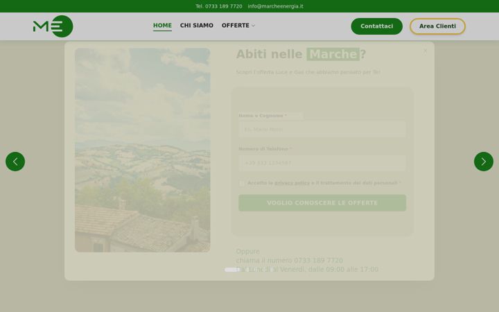 Screenshot of marcheenergia.it