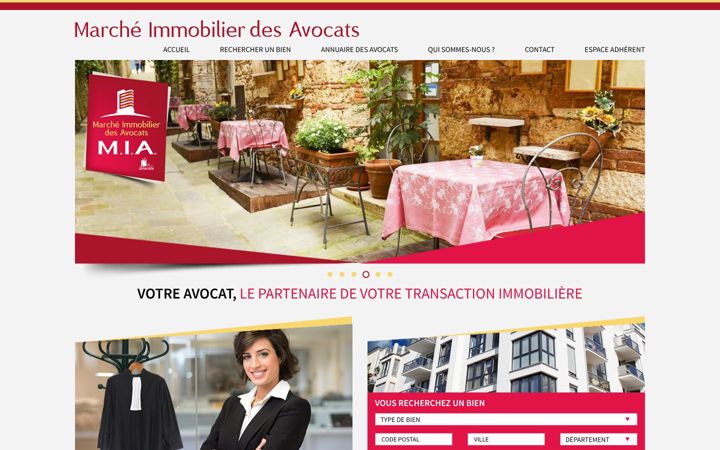 Screenshot of marcheimmobilierdesavocats.com