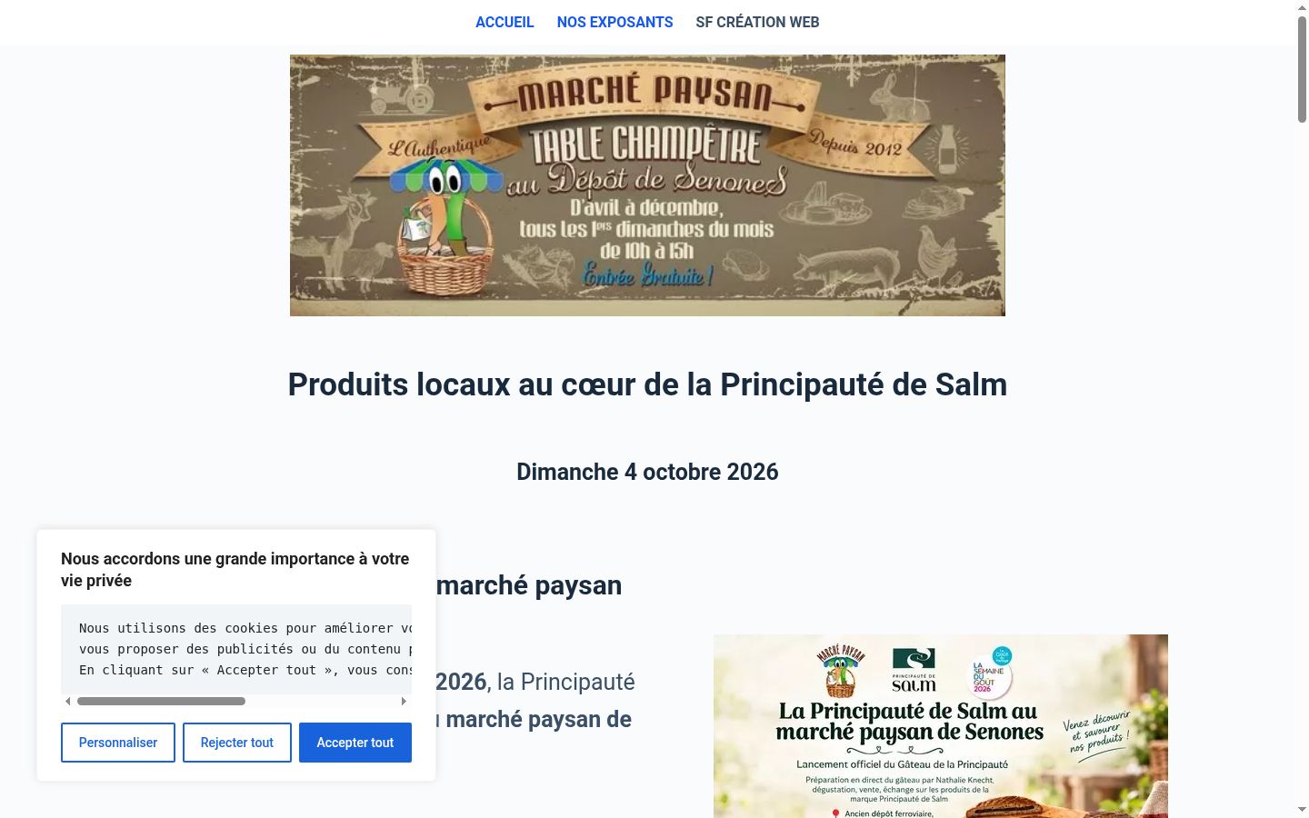 Screenshot van de toestemmingsbanner zoals getoond vóór enige interactie